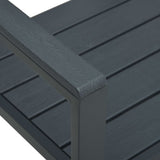 Garden Bench Grey HDPE Medium Durable Garden Bench 47874