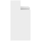 Desk with LED Lights High Gloss White 97x45x90 cm Engineered Wood 805558