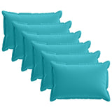 Cushion with Pillow HOUTEN 6 pcs Turquoise Polyester 933383