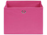 Storage Boxes 10 pcs Pink 32x32x32 cm Fabric 288347