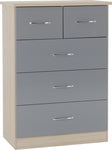 ZNTS Nevada 2 Door 1 Drawer Wardrobe Bedroom Set 100-108-024