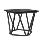 ZNTS Side Tables 2 pcs Black Oak Engineered Wood 868267