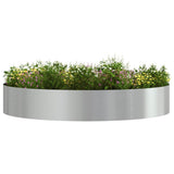 Planter Ring 5 pcs Silver 120 x 120 x 20 cm Galvanised Steel 873645