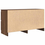 TV Cabinet Brown Oak 100x35x54 cm Engineered Wood 861802