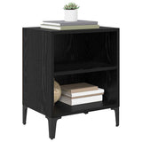 Bedside Cabinet 2 pcs Black Oak 40 x 30 x 50 cm Engineered Wood 875103