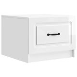 Coffee Table High Gloss White 49 x 50 x 37 cm Engineered Wood 895889