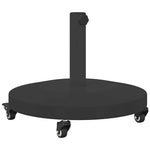 Outdoor Umbrella Base Black 48 x 48 x 32 cm Steel, Concrete 42010015