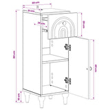 Bathroom Storage Cainet ALKMAAR Sonoma Oak 30 x 31 x 80 cm 896167