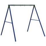 ZNTS Swing Frame for Outdoor with 4 Hanging Hooks Blue Steel 4009876