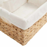 Storage Baskets 3 pcs Natural 40 x 30 x 18 cm Water hyacinth 42020143