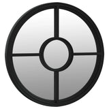 Mirror Black 60x4 cm Iron Round for Indoor Use 3093530