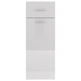 Drawer Bottom Cabinet Lyon High Gloss White 30x46x81.5 cm Engineered Wood 801209