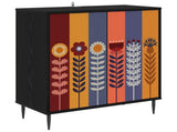 Sideboard ESSEN Black Oak 69 x 33 x 76 cm Engineered Wood 8006942