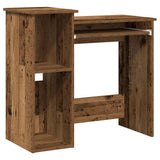 Desk with Shelves Old Wood 84x40x78 cm Engineered Wood 860452