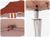 Pop-up Party Tent 288 x 288 x 245 cm Terracotta Oxford Fabric 42019754
