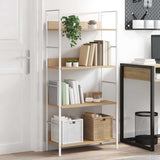 4-Layer Book Shelf Oak 60x27.6x124.5 cm Engineered Wood 288225