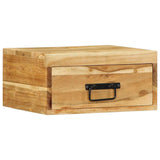 Wall-mounted Bedside Cabinet Solid Wood Acacia 4017454