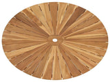 Folding Garden Table Natural 110 x 75 cm Solid Teak Wood 42028987