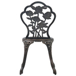 Bistro Chairs 2 pcs Bronze Cast Aluminium 47862