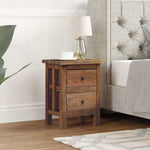 Nightstand Solid Mahogany Wood 40x30x51 cm 244487