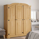 Wardrobe Mexican Pine Corona Range 3 Doors 243733