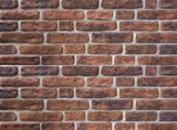 3D Wall Panels with Dark Brown Brick Design 10 pcs EPS 147197