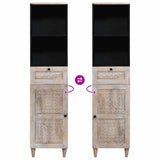 Bathroom Cabinet White 38 x 33 x 160 cm Engineered Wood 4018138