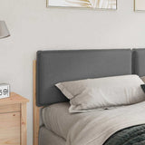 Upholstered Headboard Natural and Light Grey 200 cm 879993