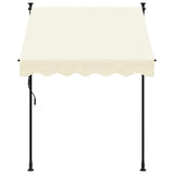 Retractable Awning Cream 150x150 cm Fabric and Steel 368744