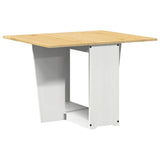 Butterfly Dining Table Foldable Corona White Solid Wood Pine 4013435