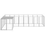 Dog Kennel Silver 6.05 m Steel 3082231