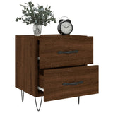 Bedside Cabinets 2 pcs Brown Oak 40x35x47.5 cm Engineered Wood 827307
