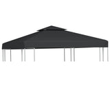 Gazebo Cover Canopy Replacement 310 g / m Dark Grey 3 x 3 m 40878