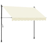 Retractable Awning Cream 300x150 cm Fabric and Steel 368747