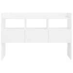 Sideboard High Gloss White 105x30x70 cm Engineered Wood 808383
