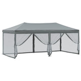 Folding Party Tent with Sidewalls Anthracite 3x6 m 93551