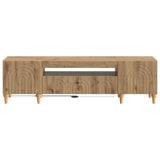 LED TV Cabinet ALKMAAR Artisan Oak Engineered Wood 896254