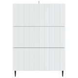 Drawer Cabinet White 66 x 34.5 x 92 cm Engineered Wood 894375