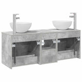 Bathroom Cabinet Set 3 pcs Concrete Grey 49.5 x 35 x 63 cm 3405790