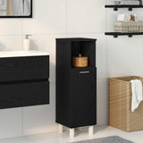 Bathroom Cabinet Black Oak 30 x 30 x 95 cm Engineered Wood 862512