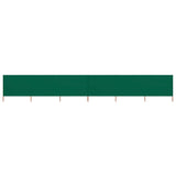 6-panel Wind Screen Fabric 800x160 cm Green 47181