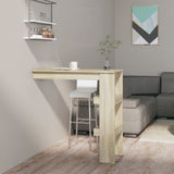 Wall Bar Table Sonoma Oak 102x45x103.5 cm Engineered Wood 811784
