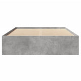 Bed Frame Concrete grey Engineered wood Double Bed Frame 3295684