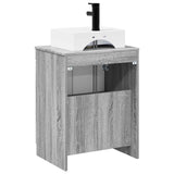 Bathroom Furniture Set Grey Sonoma Engineered Wood 3404246