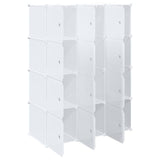 Storage Cube Organiser with 12 Cubes and Hanging Rods PP 4019583