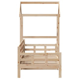 Day Bed with Roof without Mattress 90x190 cm Single Solid Wood 3282328