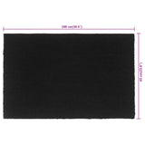 Door Mat Black 65x100 cm Tufted Coir 155578