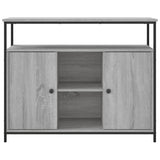 Sideboard Grey Sonoma 100x35x80 cm Engineered Wood 835502
