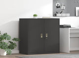 Storage Cabinet Black 80 x 40 x 105 cm Steel 891688