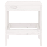 Garden Stools 2 pcs White 40x36x45 cm Solid Wood Pine 825339